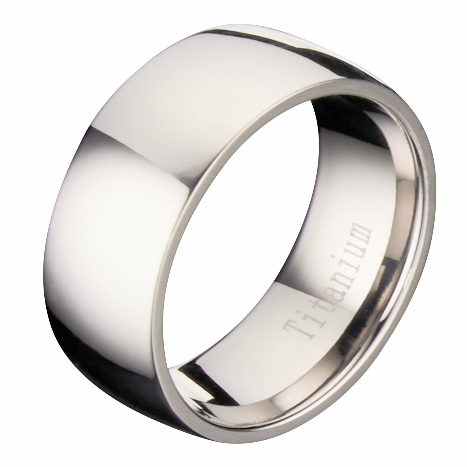 Titanium 3mm-9mm Wedding Band Polished Comfort Fit Ring