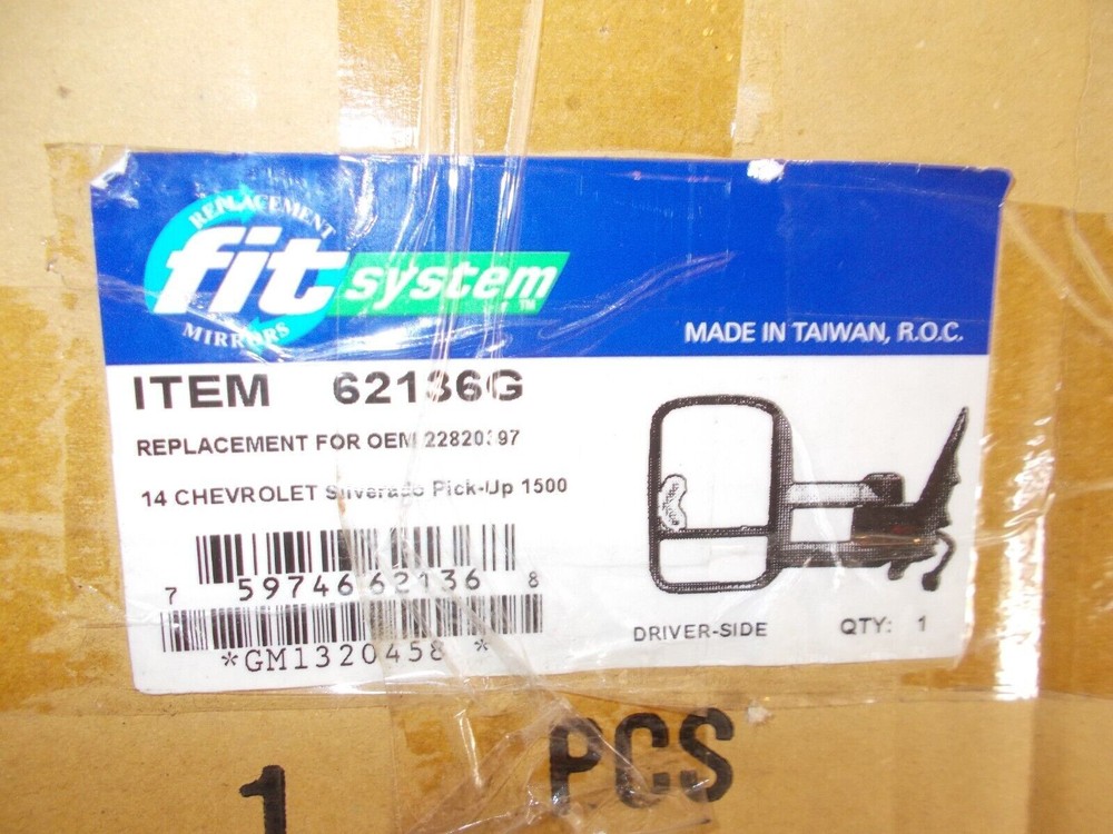 Door Mirror Left Towing Mirror K Source Fit System 62136G