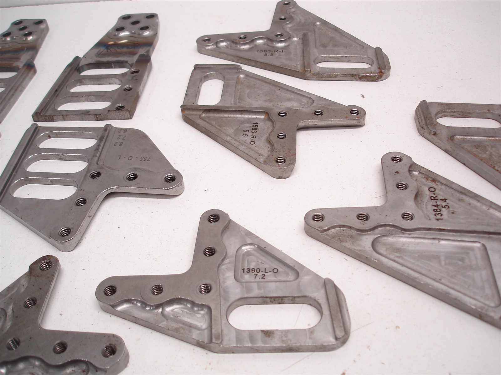 22 NASCAR LOWER CONTROL ARM STEEL MOUNTING BRACKETS / PLATES FOR ECCENTRIC SLUGS