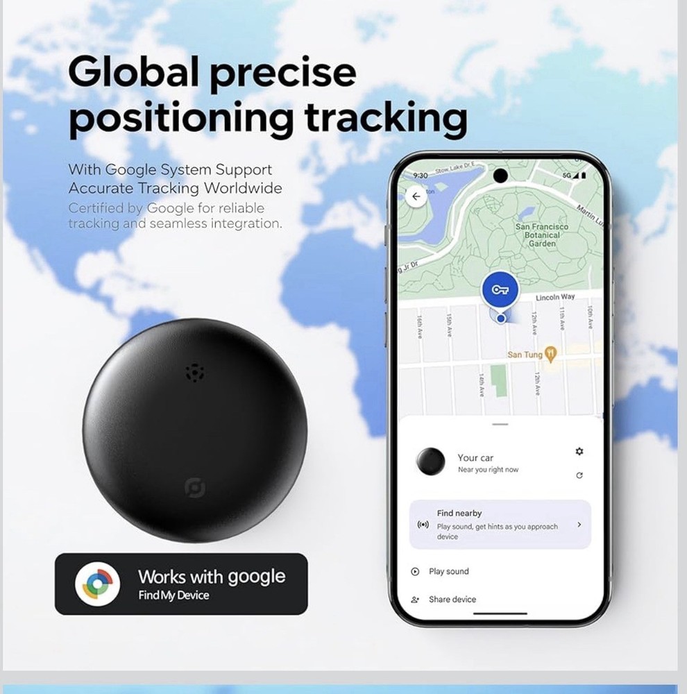 Cat Tracker with Collar (Android Only), GPS Tracker for Cats - No Monthly Fee...