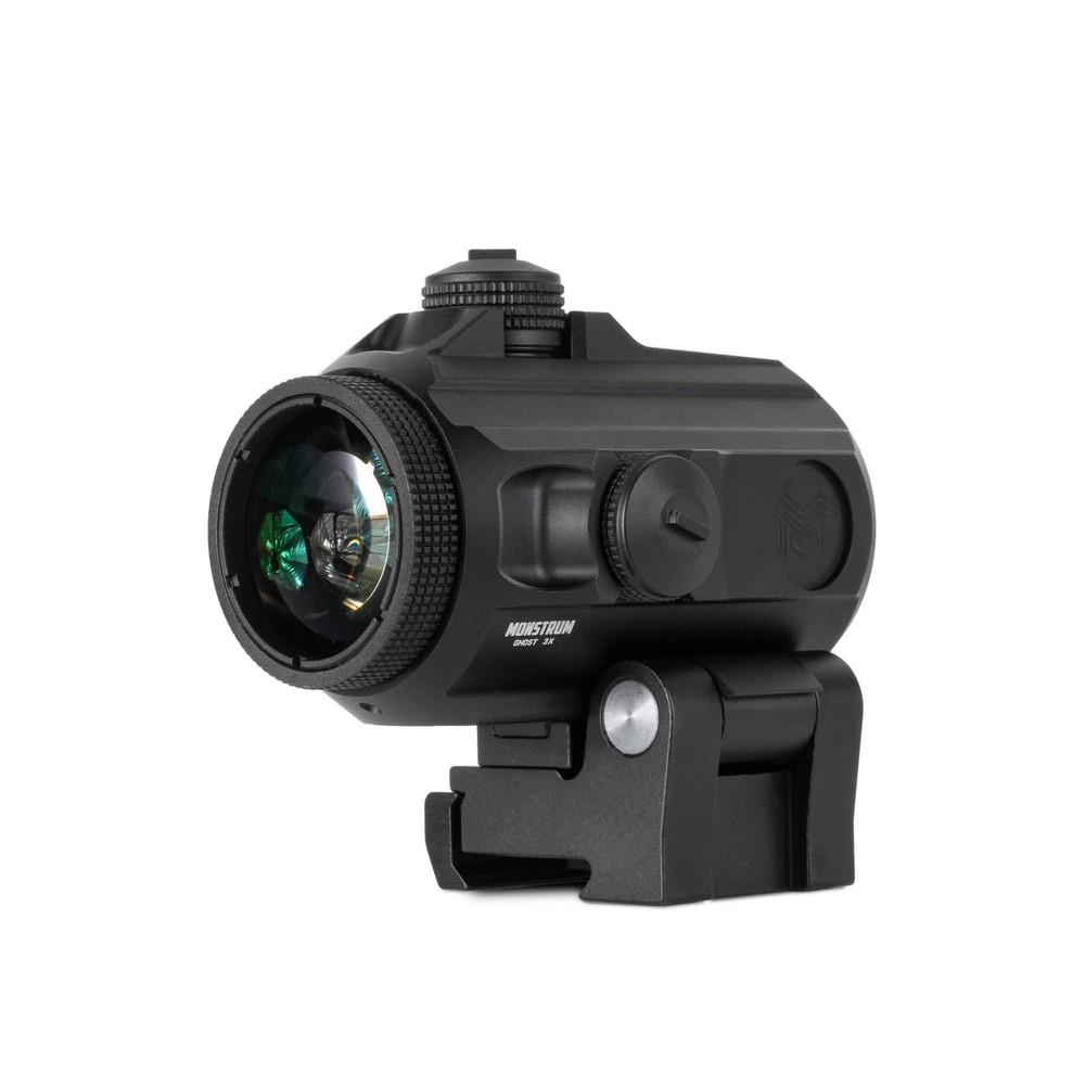 Monstrum Ghost Red Dot Sight | Ghost G3 3X Micro Magnifier with Flip to Side ...
