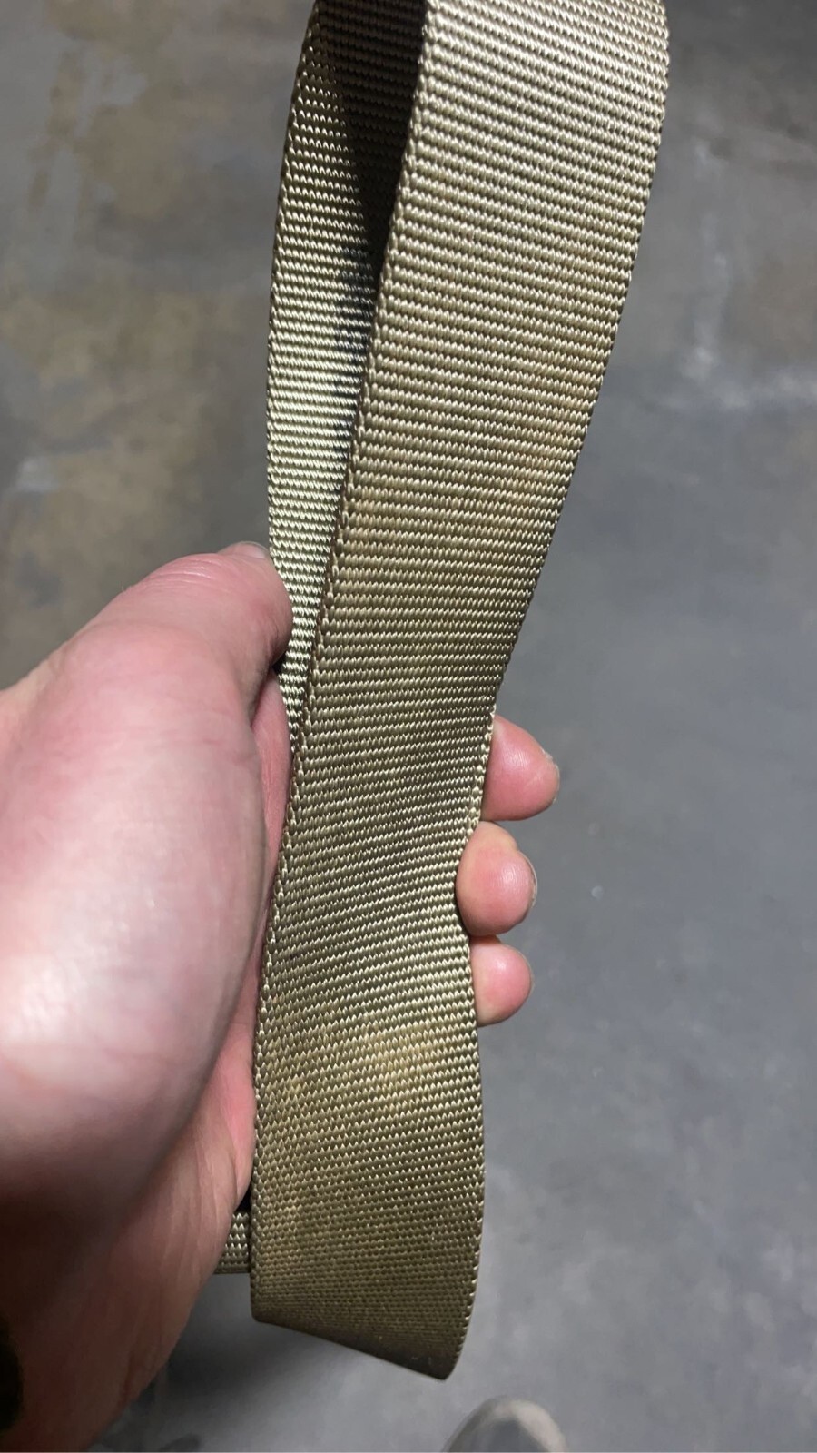 USGI DLA ADJUSTABLE Riggers Belt OCP TAN 499 SIZE 44 8415-01-630-9499 EXC