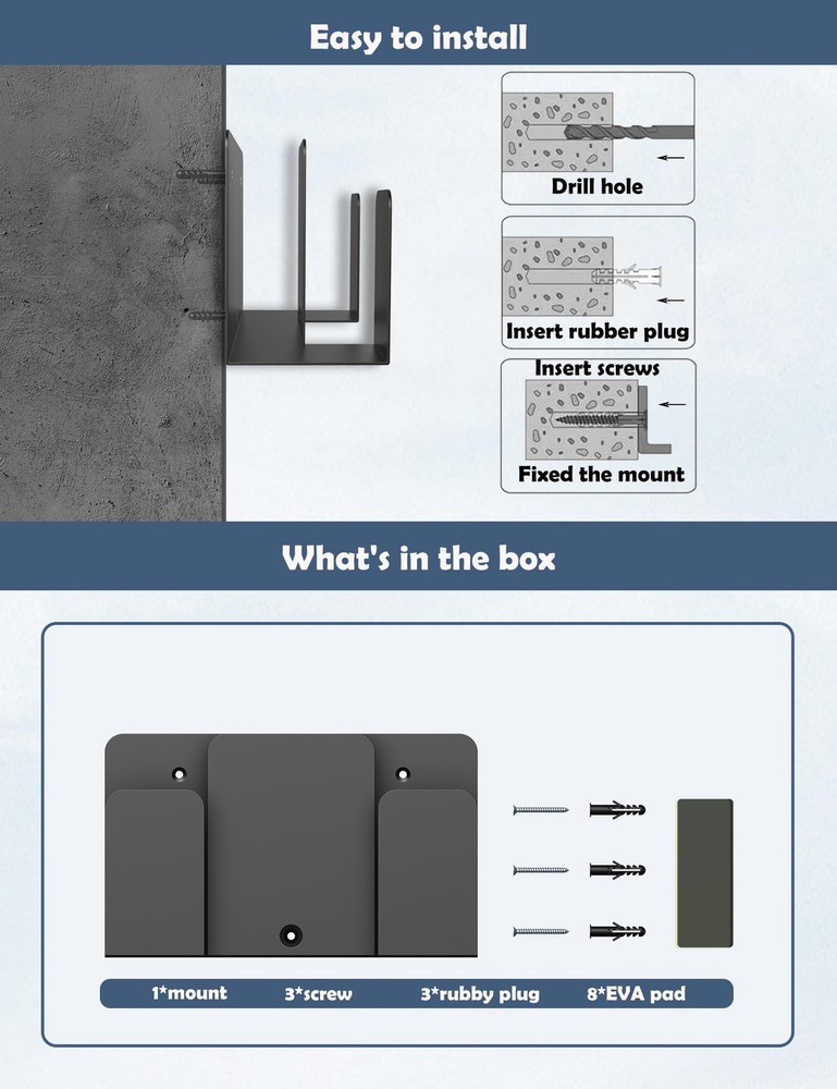 NOTMBESTM Universal Wall Mount for