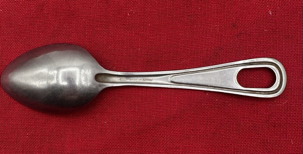 ORIGINAL WWII US ARMY MESS KIT SPOON UTENSIL SILCO STAINLESS