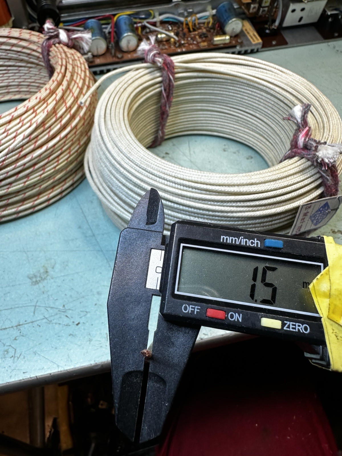 1 m 1954 1.5mm Telefunken copper wire speaker cable vintage