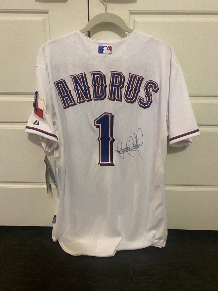 Elvis Andrus Signed Jersey
