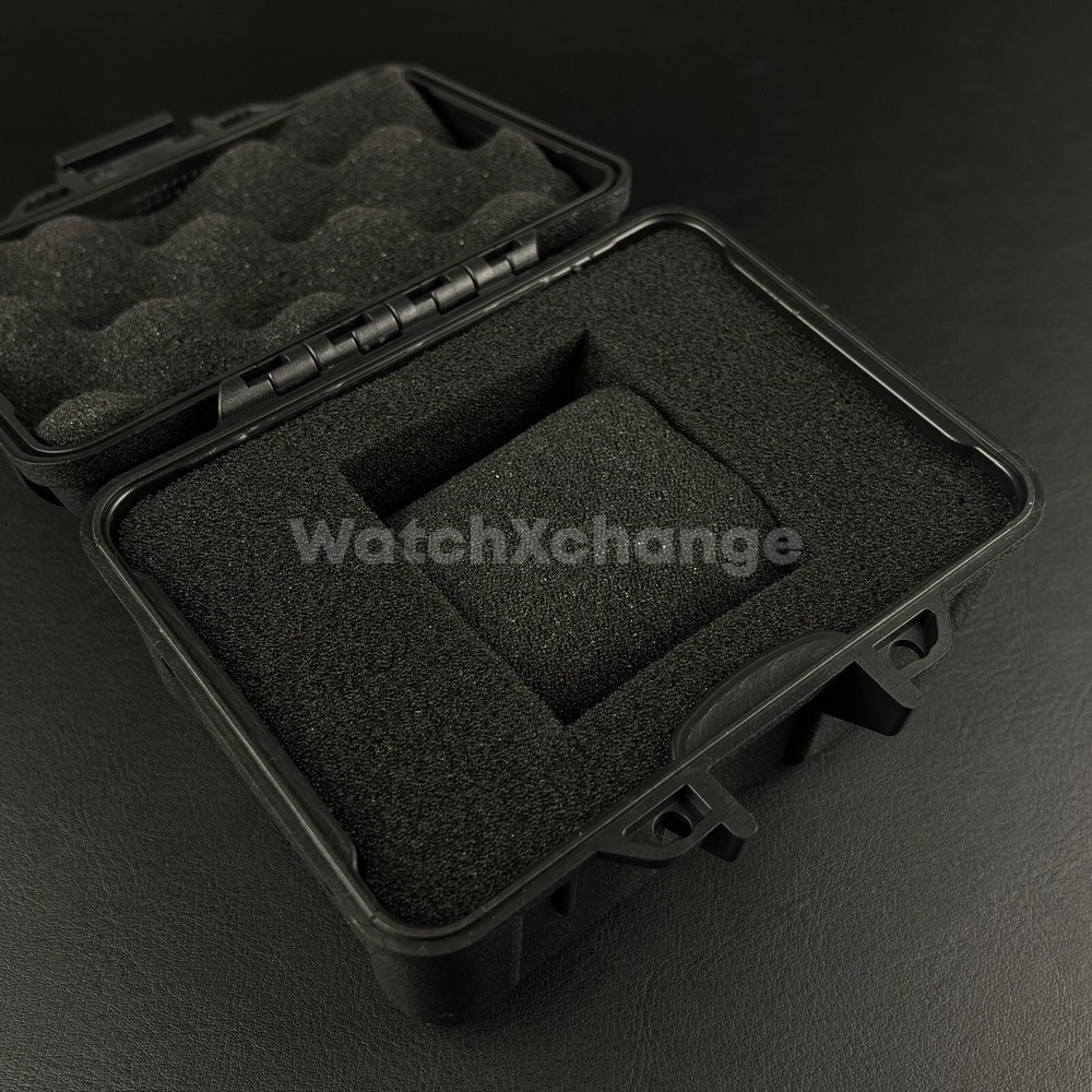Single Watch Storage Travel Case Waterproof Protective Lockable Box Black