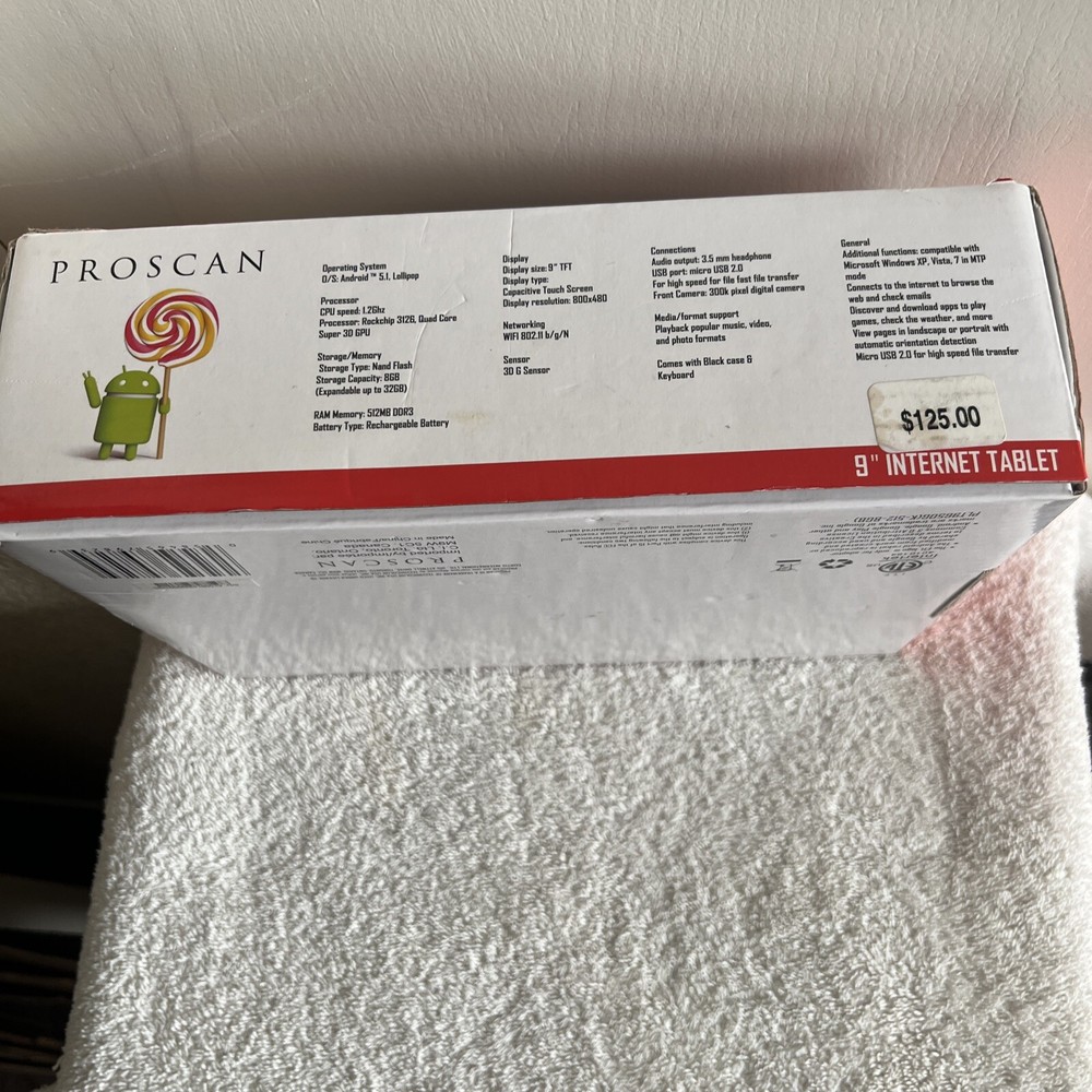 Proscan 9” Internet Tablet