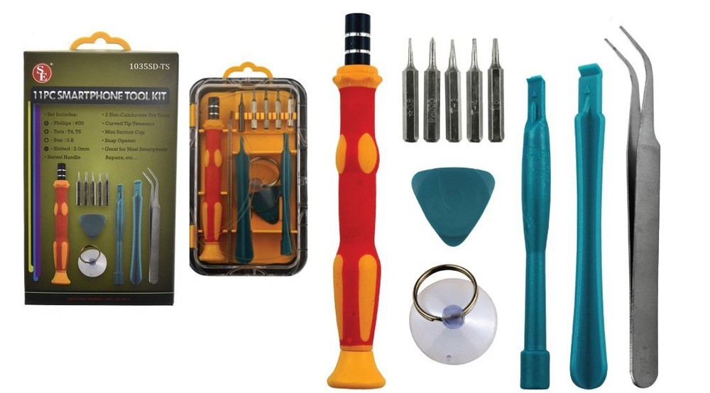 11pc Smartphone Tablet Opening Precision Screwdriver Pry Electronics Repair Kit