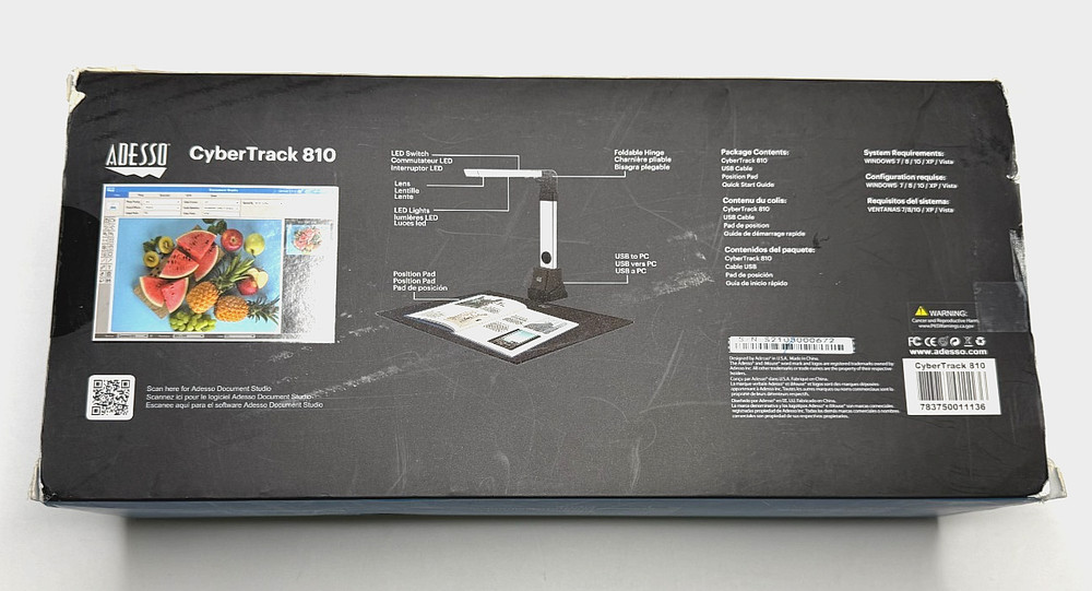 Adesso Cybertrack 810 Document Camera