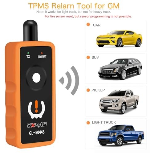 GL50448 TPMS Relearn Tool Compatible for GM Chevy Tire Pressure Sensor Reset