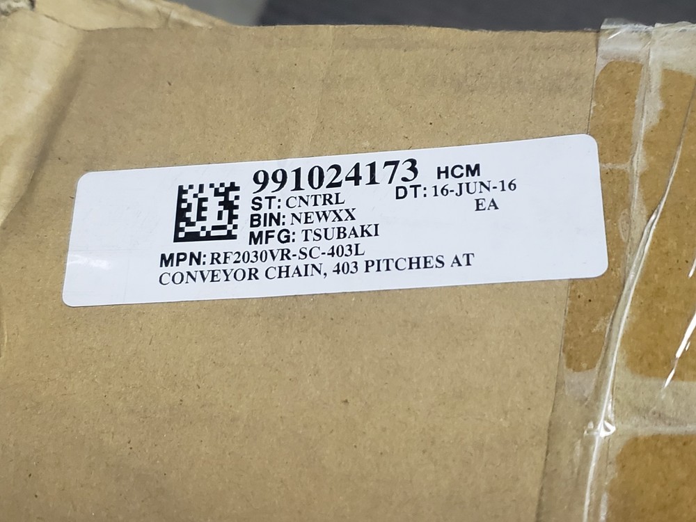 TSUBAKI RF2030VR-SC-403L (8) 41" ROLLER CHAINS, NIB