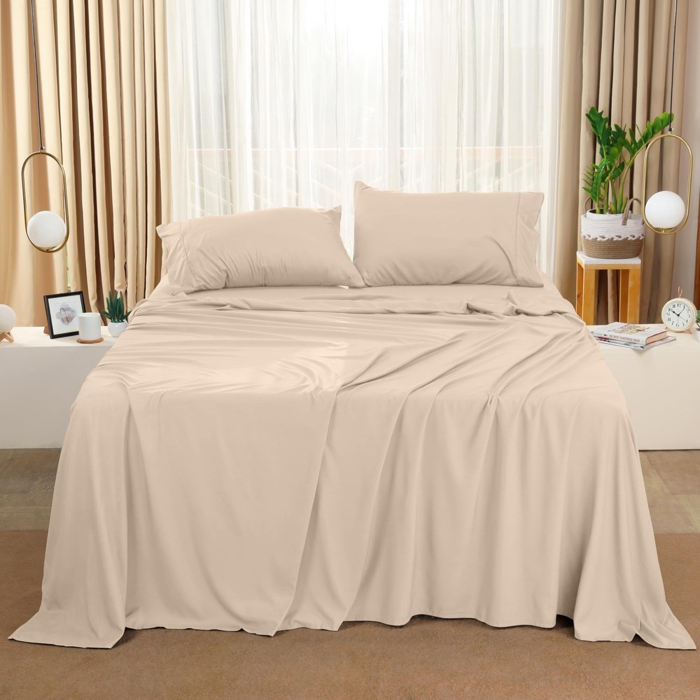 Utopia Bedding Queen Sheet Set – 4 Piece Bed Sheets for Queen Size Bed, So