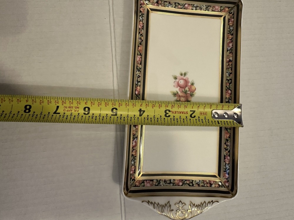 New Wedgewood Clio 9”Rectangular Tray With Side Handles England