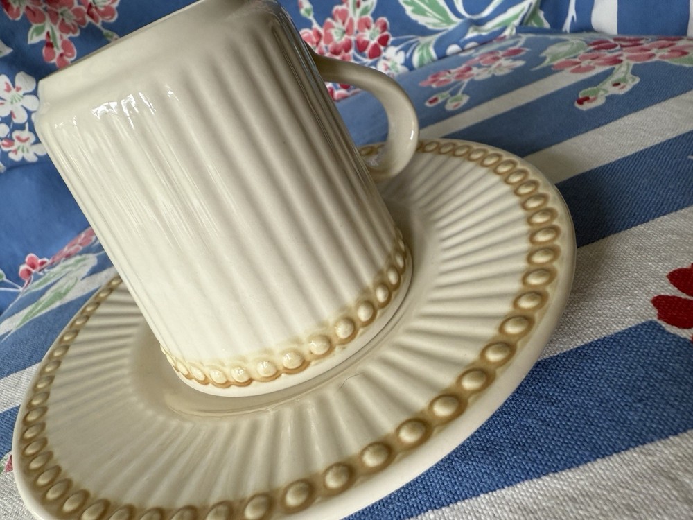 Precious Pearl by International Flat Cup & Saucer Set Replacement