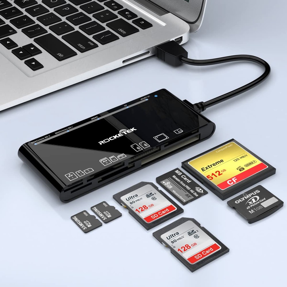 USB 3.0 7 in 1 Multi Card Reader SD TF CF Micro SD XD MS Adapter