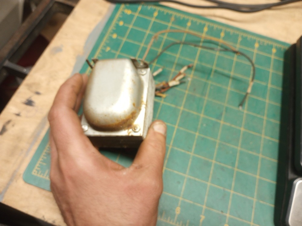 Old Silver Transformer For Old Radio