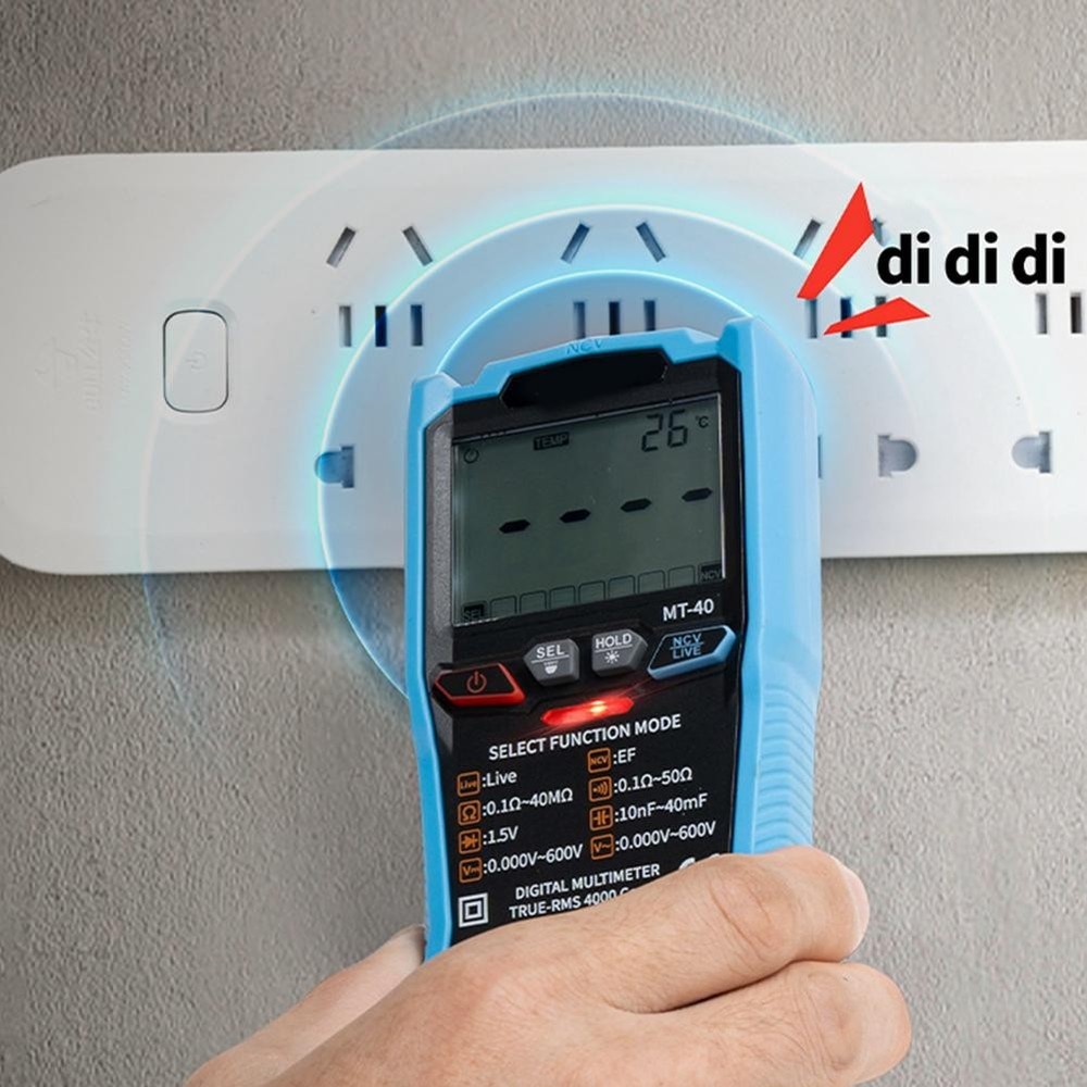 Digital MT40 Multimeter with Fast Sampling Rate and Backlight Functionality