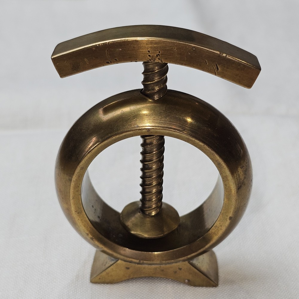 Mid Century Modern Vintage Solid Brass Nutcracker Austria 1950s Carl Auböck