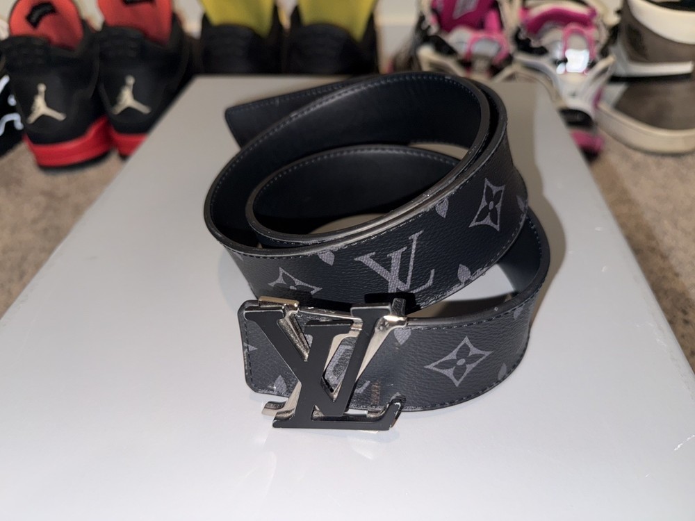 Louis Vuitton Men's Belt Lv Shake M0714 Monogram Eclipse