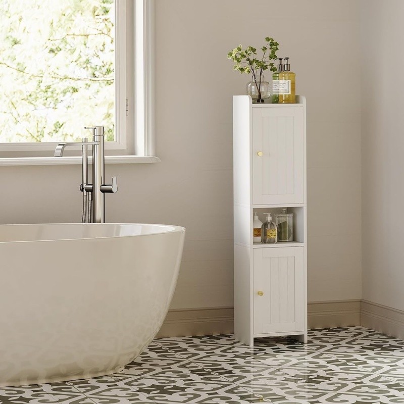 Multi-functional Bathroom Storage Cabinet W/ Adjustable Shelf Narrow Spaces New