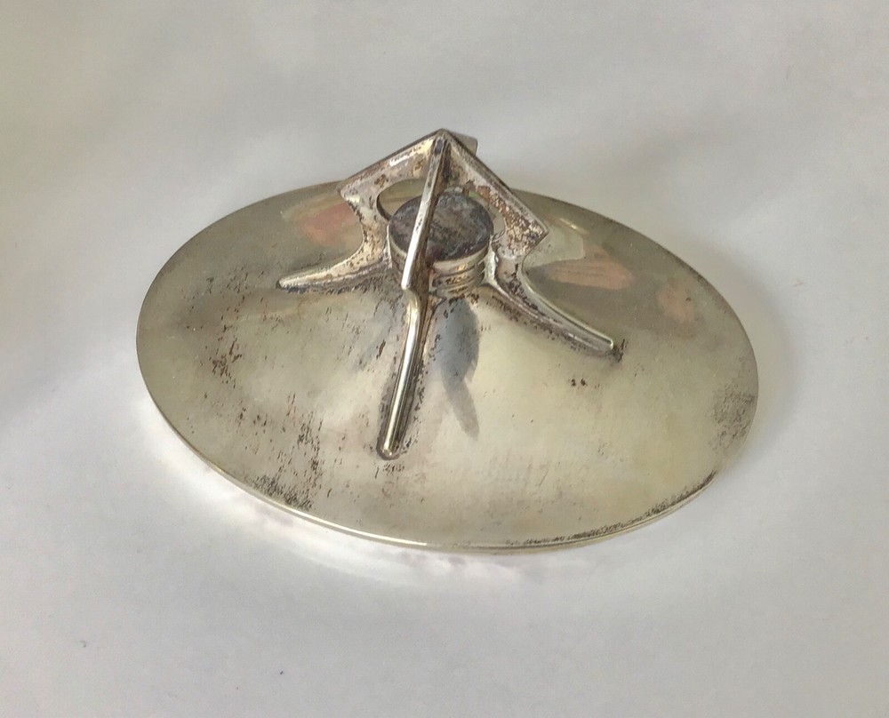 Art Deco antique German 800 solid silver sugar box