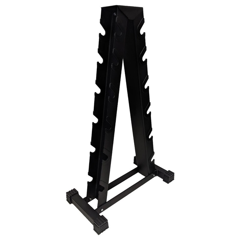 Two Sided "A" Frame Dumbbell Rack Black