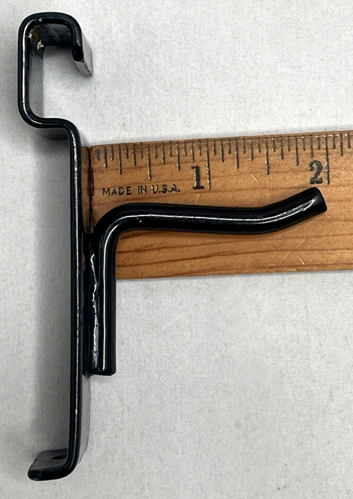 2" Black Slat Wire Wall Grid Hooks - Used 10 PACK EUC!