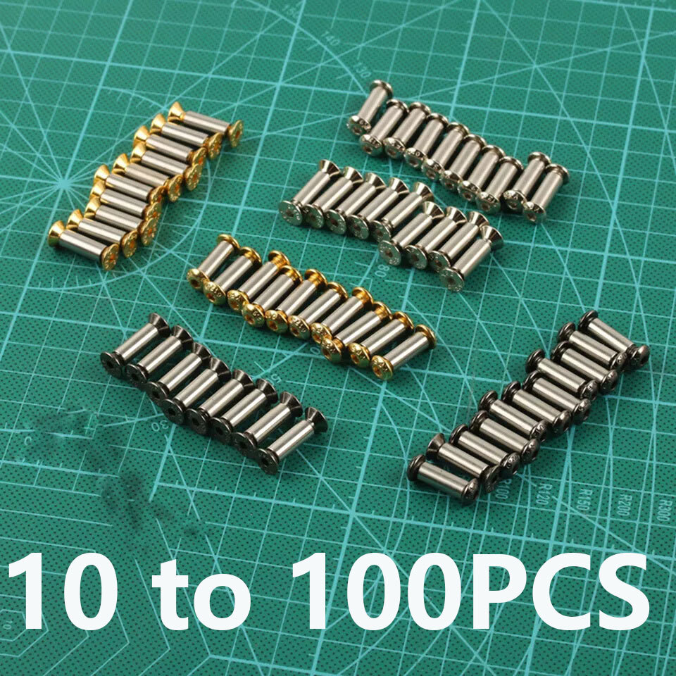 Knife Handle Bolt Rivets Scale Screw Fastener Nut Flat Hex Head Knives 6 Type US