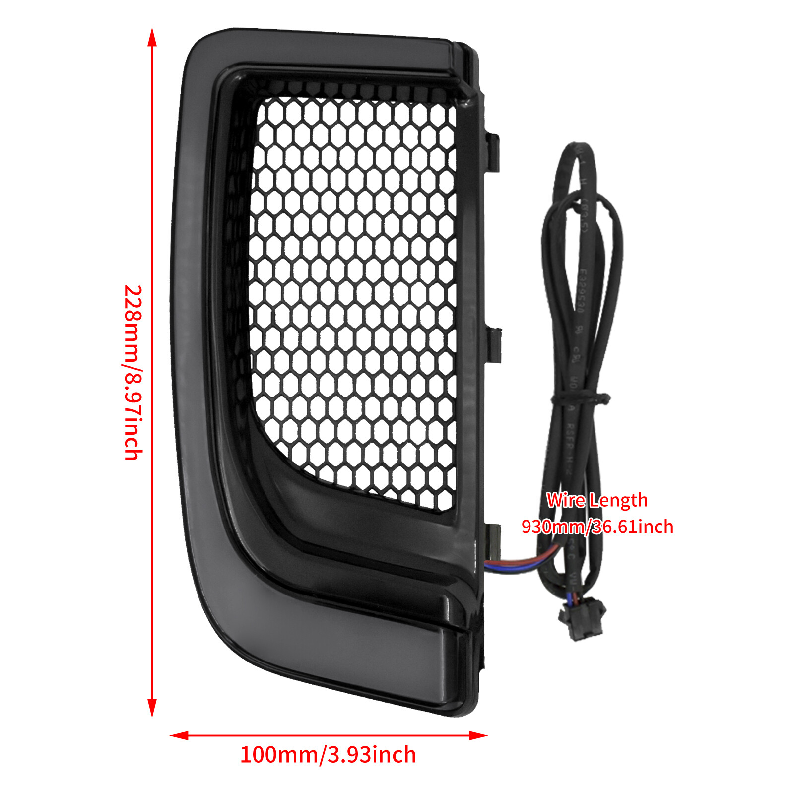 Fairing Lower Grills Turn Signal Runing LED Light For Harley Touring 2014-2022