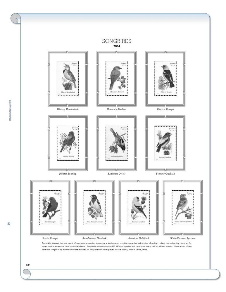 2014 U.S. Commemorative Singles COMPLETE Supplement (White Ace Alternative)