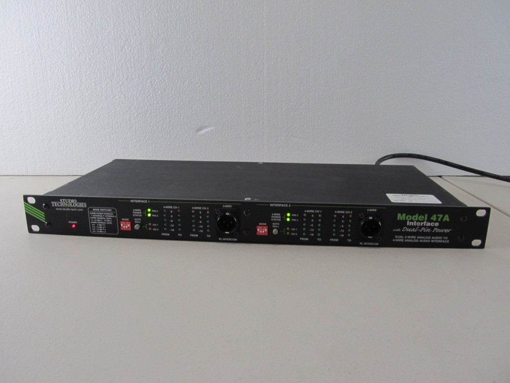 Studio Technologies 47A Interface Intercom Dual 2-Wire to 4-Wire Analog Audio