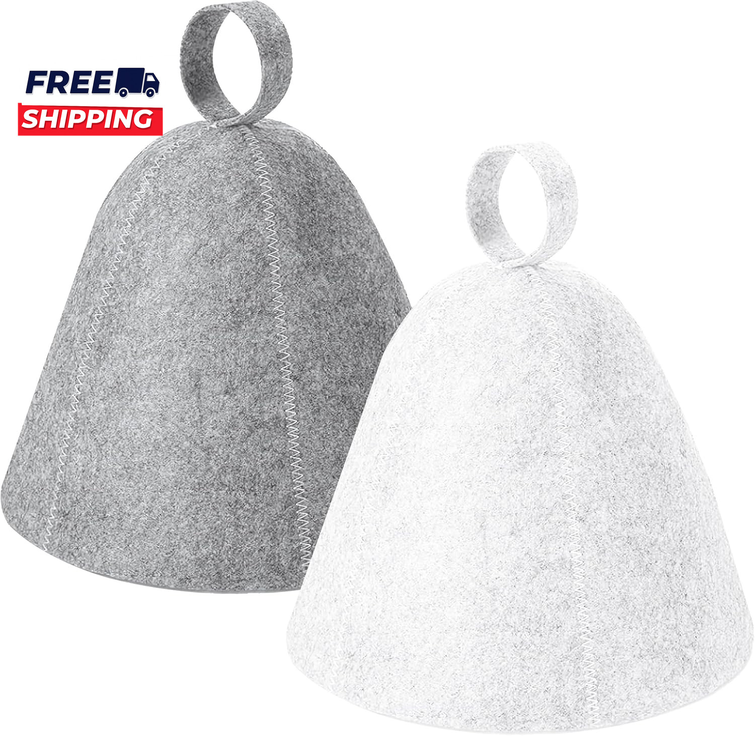 2 Pack Sauna Hat Wool Felt Sauna Cap Russian Banya Cap Unisex Sauna Hat