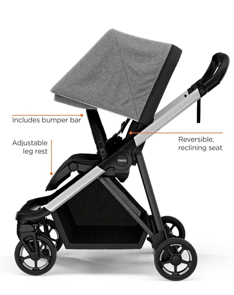 Thule Shine baby stroller, Full-size stroller features, Compact & lightweight