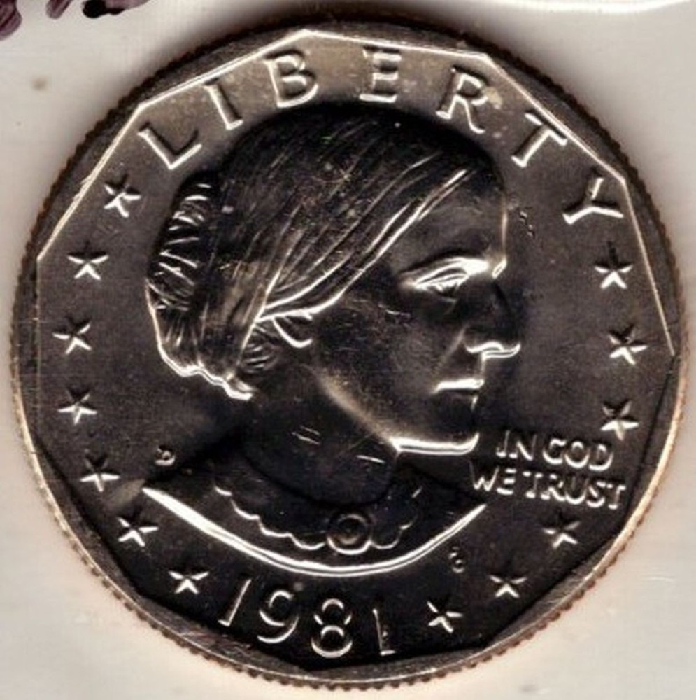 1981-D Susan B Anthony Dollar - Uncirculated SBA - Mint Cello