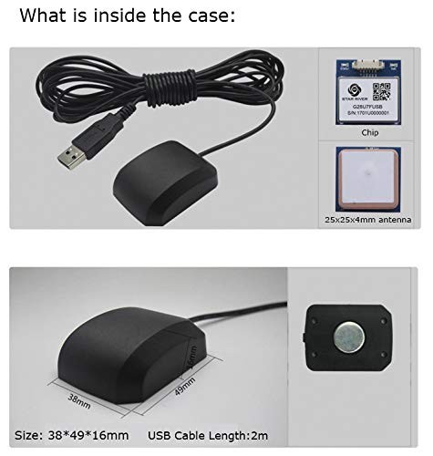 VK-162 G-USB GPS Dongle Navigation Module External GPS Antenna Remote Mount U...