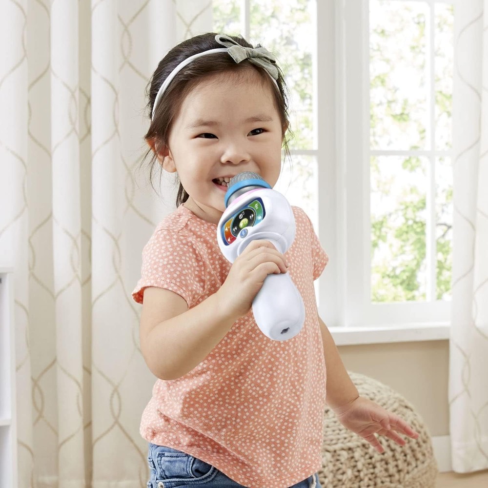 Interactive Karaoke Microphone for Ages 2-5 - Bluetooth & Color-Changing Lights