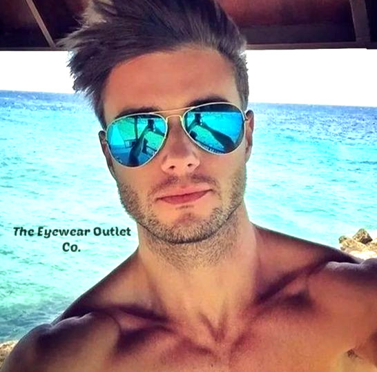 Store Display Rayban Aviator Blue Mirror RB3025 Standard 58 /Large 62 Men Women