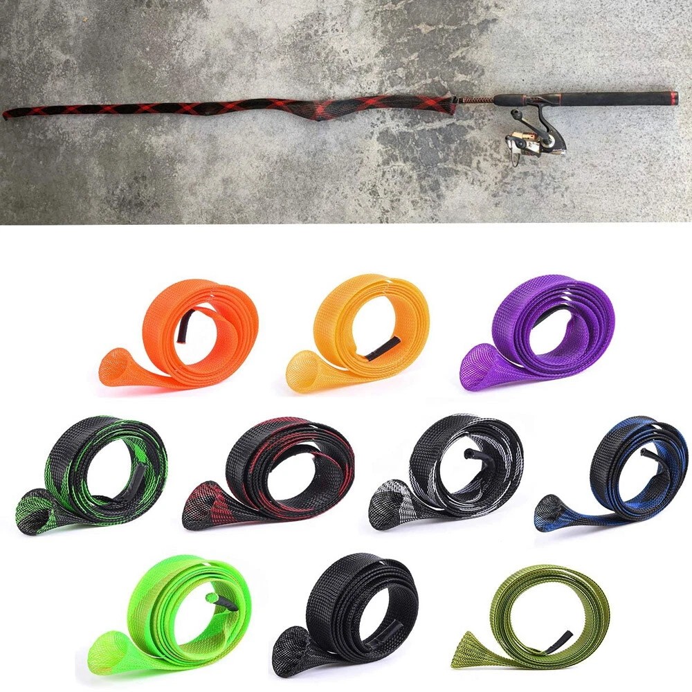 10PCS Fishing Rod Sleeve,Rod Socks for Fishing Poles, Fishing Rod Sleeves Sock C