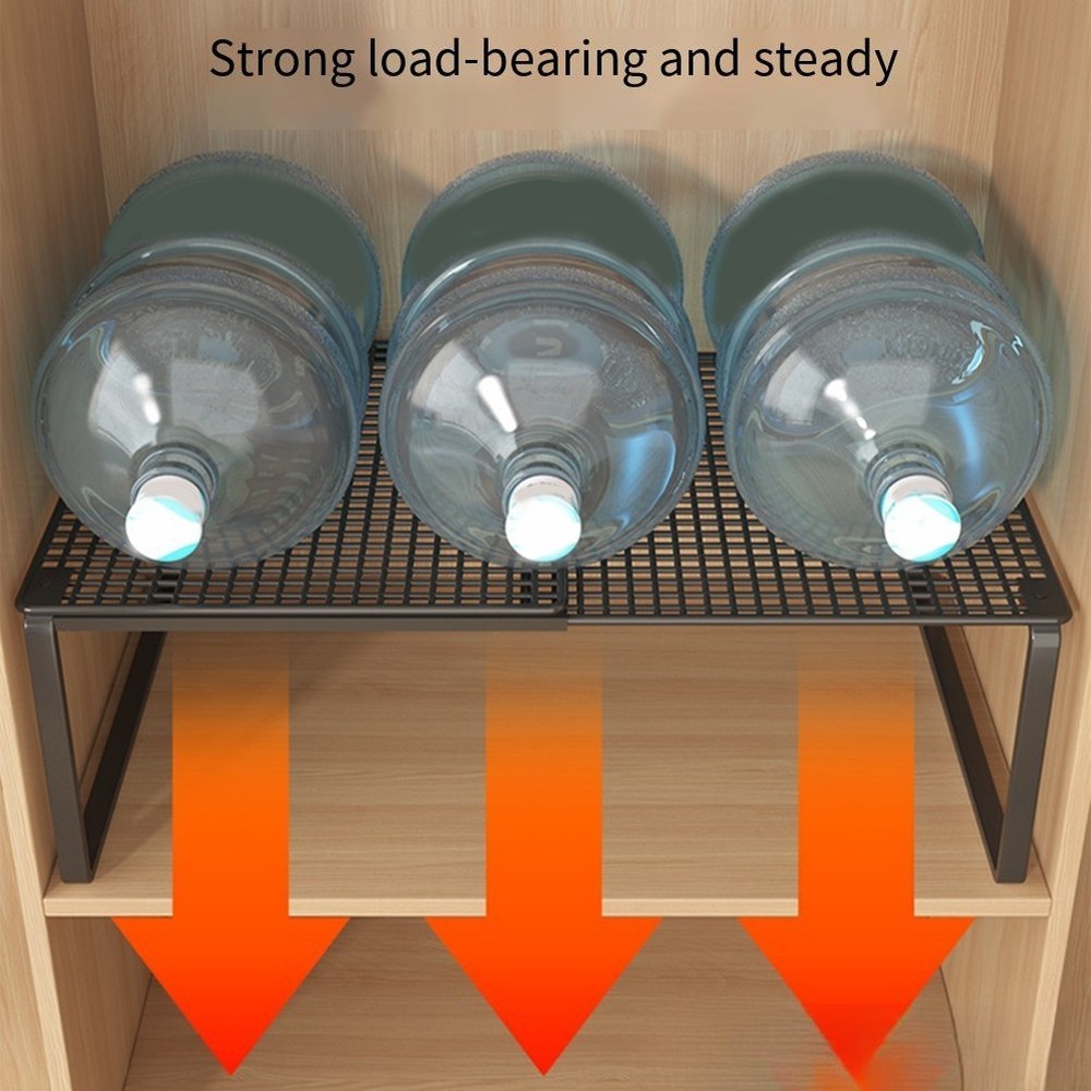 Metal Cabinet Organizer Shelf Adjustable Expandable Stackable for Kitchenware