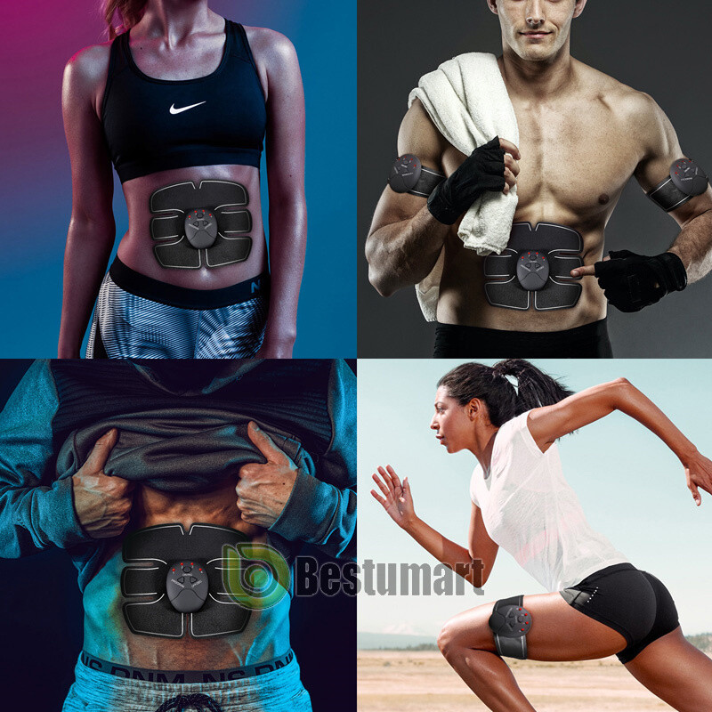 Ultimate EMS AB & Arms Muscle Simulator ABS Training Abdominal Trainer Pad Sets