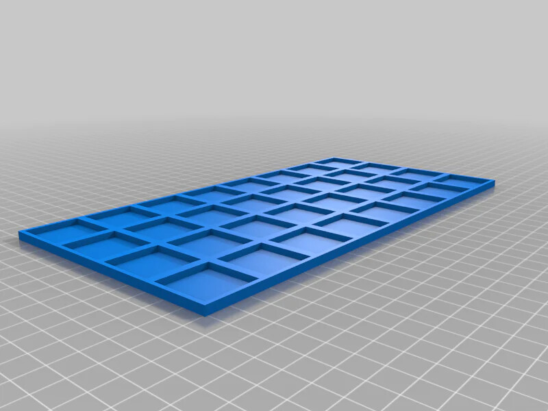25mm Square To 30mm Square Base Conversion Movement Trays - old world compatible