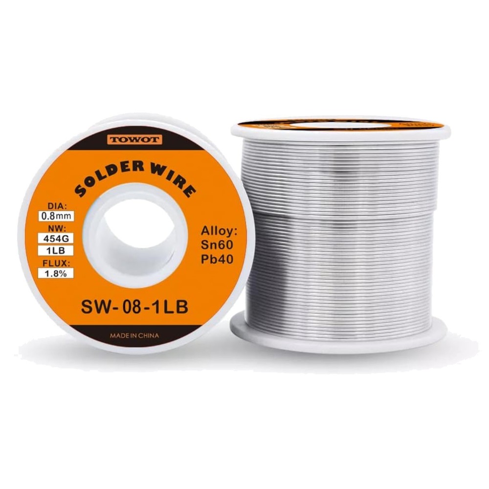 Electrical Solder Wire, 1lb, 0.8mm Diameter