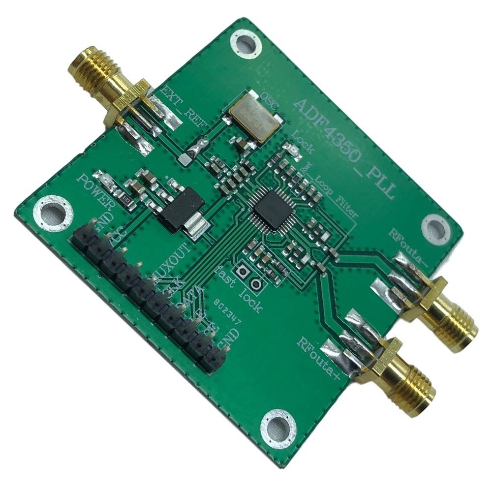 Low Phase Noise ADF4350 RF Signal Source Module for Precision Applications