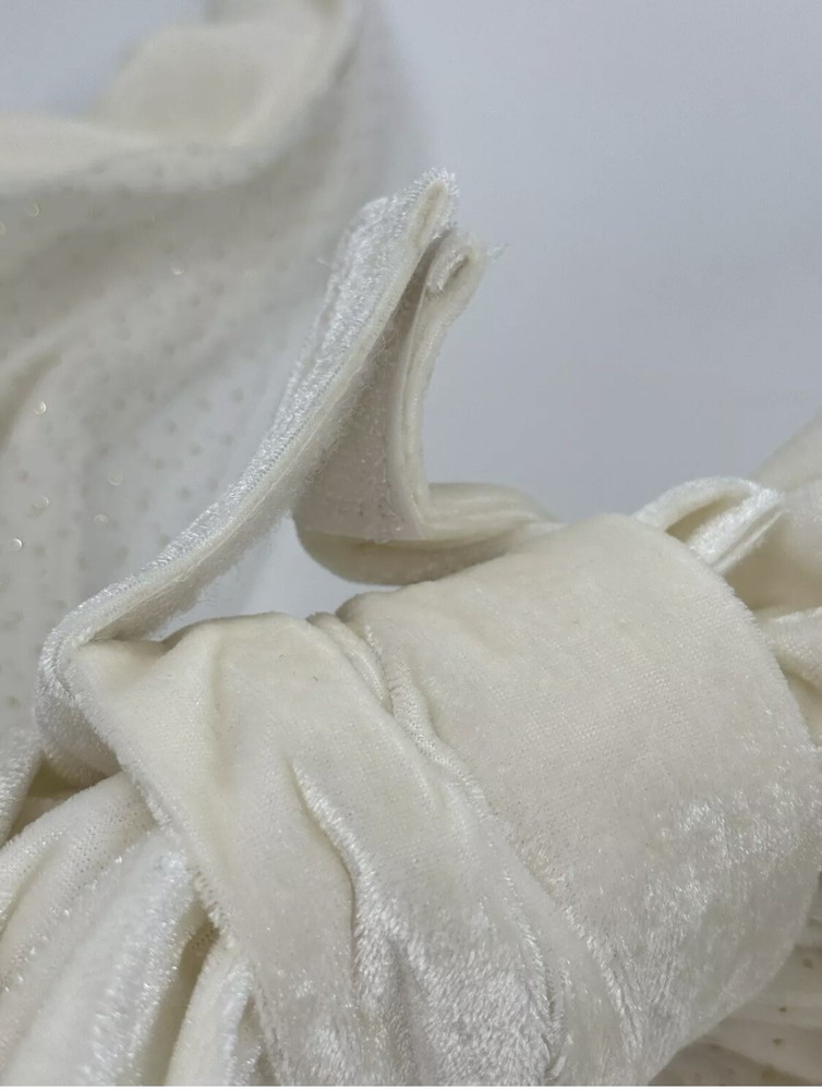 pottery barn LoveShackFancy Large Ivory Velvet Christmas Tree Bow