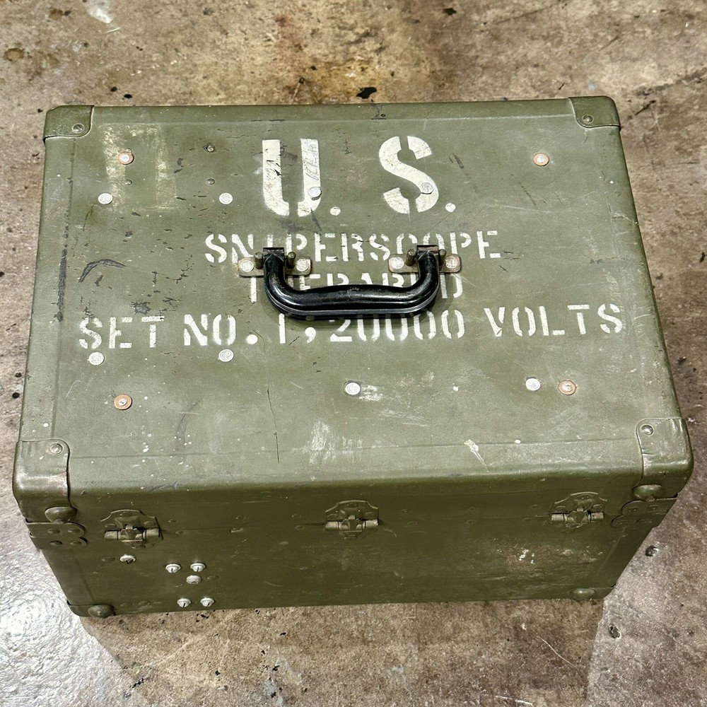 WWII US Army Infrared Sniper Scope Box Case