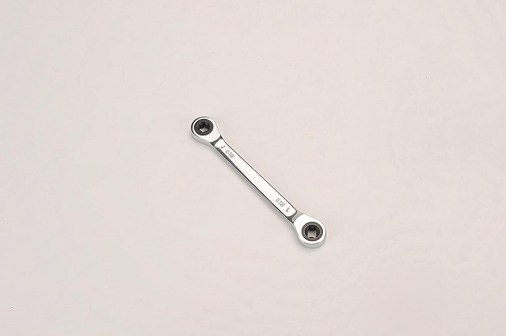 FLZOSPER E-Torx Double Box Ratcheting Wrench, E10x E12，Heavy E10×E12, Chrome