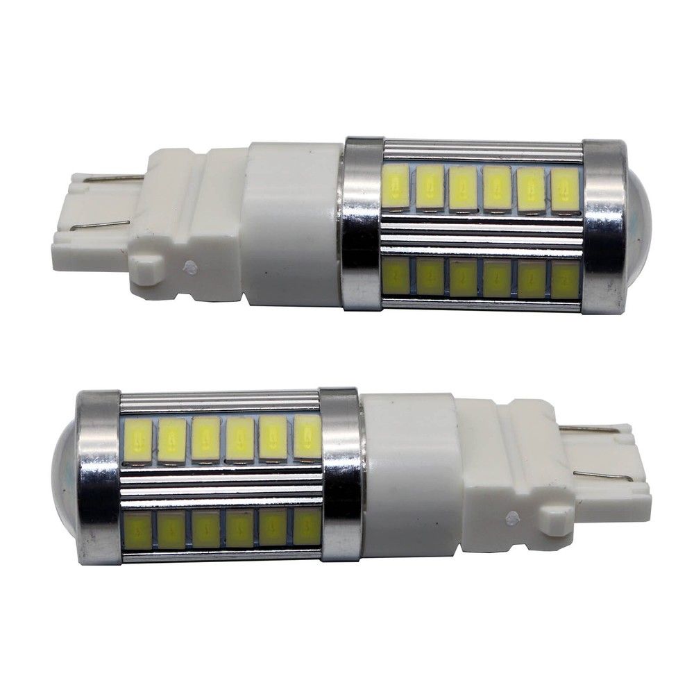 4X 3157 3457 3057 Signal 33SMD Backup Reverse Tail Turn LED Light Bulb White