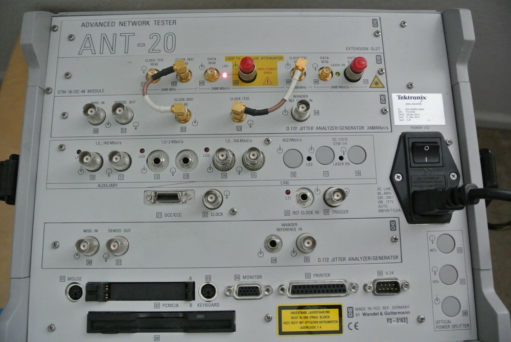WWG Acterna ANT-20SE Advanced Network Tester W/ Jitter Analyzer/Generator