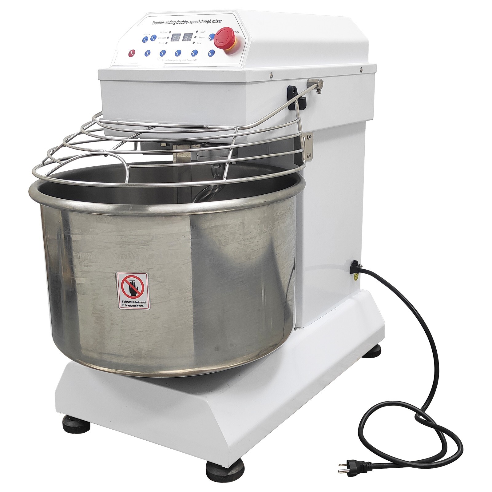 110V 40QT Commercial Dough Mixer Machine Double-acting Double-speed Food Prepara